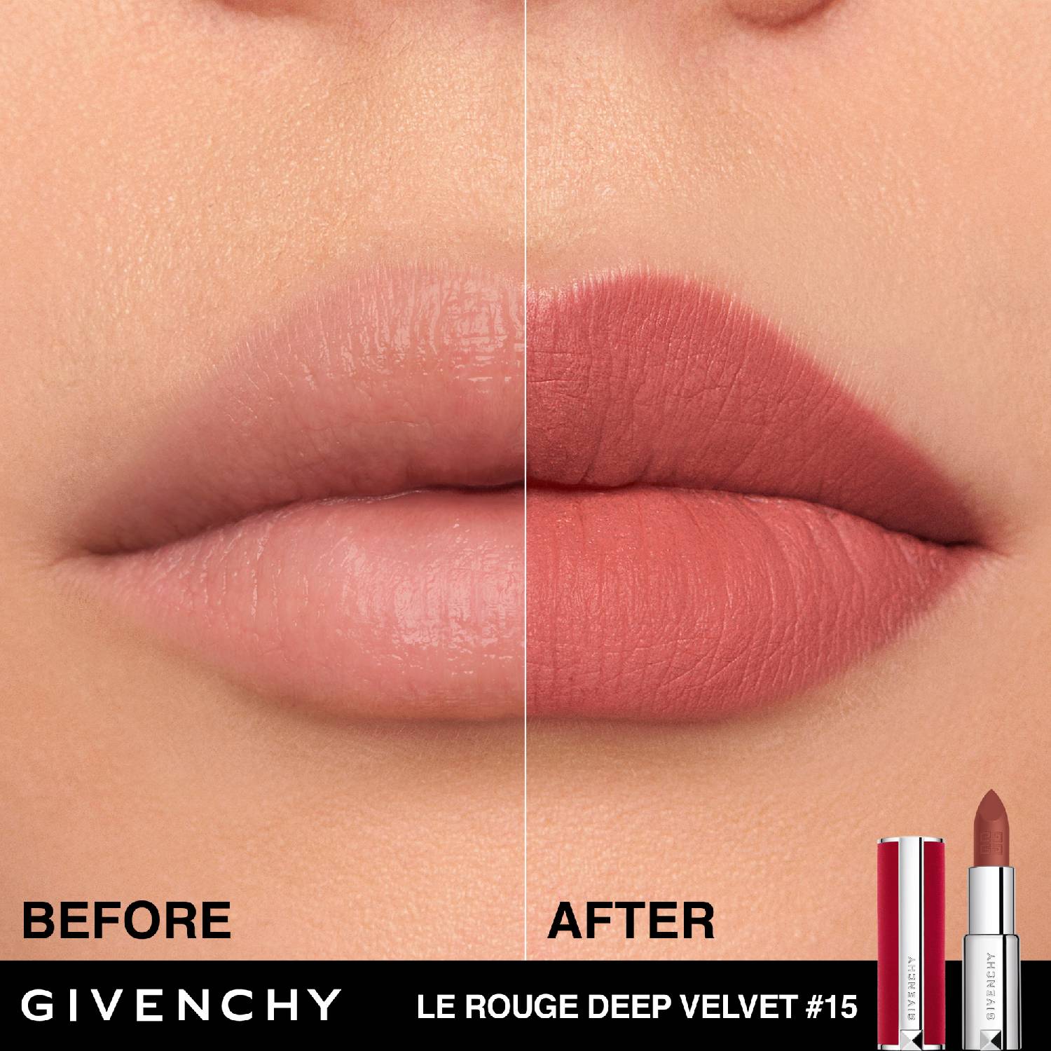 GIVENCHY LE ROUGE DEEP VELVET (LIPSTICK  MATE ULTRAPIGMENTADO DE LARGA DURACIÓN)